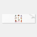 Alice in Wonderland and Friends Bumper Stickers