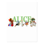 Alice in Wonderland and Friends. Postcards
