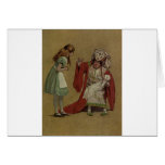 Alice in Wonderland and the Duchess and the Pig Greeting Card