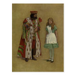 Alice in Wonderland and the King of Hearts Post Cards
