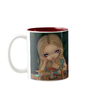 Alice in Wonderland and the Mad Hatter Mug by strangeling
