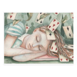 Alice in Wonderland asleep Postcards