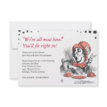 Alice In Wonderland Bat Mitzvah Party Card