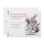 Alice In Wonderland Bat Mitzvah Reply Card