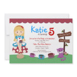 Alice in Wonderland Birthday Invitation