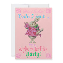 Alice in Wonderland Birthday Party Invitation