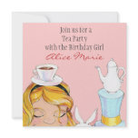 Alice In Wonderland Birthday Tea Party Invite
