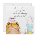 Alice In Wonderland Bridal or Baby Shower Invite