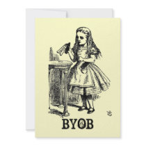 Alice in Wonderland BYOB Personalized Announcement