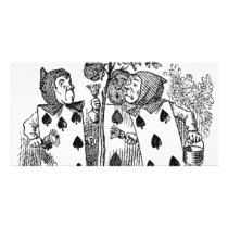 Alice in Wonderland Card Soldiers Photo Greeting Card