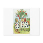 Alice in Wonderland: Cards Painting Roses Red 2 Postcard