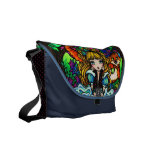 Alice in Wonderland Cheshire Cat Fantasy Art Courier Bags