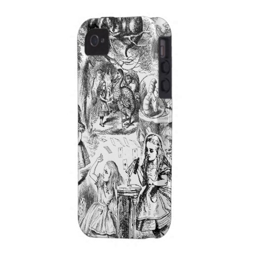 Alice in Wonderland Collage Case-Mate iPhone 4 Covers