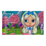 Alice in Wonderland & Flamingos Business Card