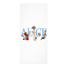 ALICE IN WONDERLAND & FRIENDS FULL COLOUR RACK CARD