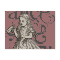 Alice In Wonderland Grunge (Pink) Post Card
