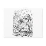 Alice in Wonderland House of Cards Postcard