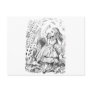 Alice in Wonderland House of Cards Postcard