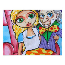 ALICE IN WONDERLAND MAD HATTER PERSONALIZED ANNOUNCEMENTS
