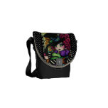 Alice in Wonderland Mad Hatter Tea Party Art Messenger Bag