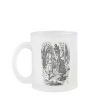 Alice in Wonderland Meets Red Queen Chess Piece Mug