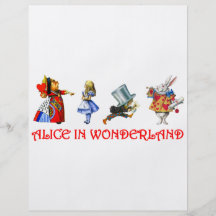 ALICE IN WONDERLAND PERSONALIZED FLYER