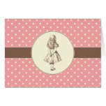 Alice in Wonderland Polka Dots Card