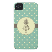 Alice in Wonderland Polka Dots Case-Mate iPhone 4 Case