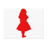Alice in Wonderland Red Post Cards