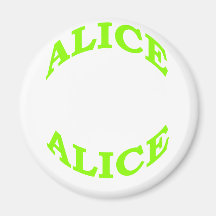 Alice In Wonderland Refrigerator Magnet