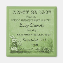 Alice in Wonderland Save The Date Baby Shower Magnet
