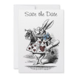 Alice in Wonderland Save the Date Invitation Card