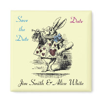 Alice in Wonderland Save the Date Magnet