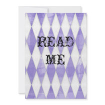 Alice in Wonderland Shower Invite