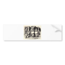 Alice in Wonderland: Twiddle Dee and Twiddle Dum Bumper Stickers