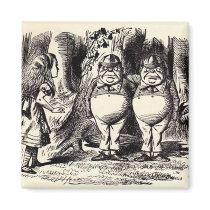 Alice in Wonderland: Twiddle Dee and Twiddle Dum Magnets