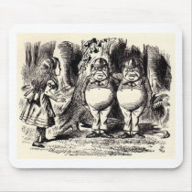 Alice in Wonderland: Twiddle Dee and Twiddle Dum Mouse Mats