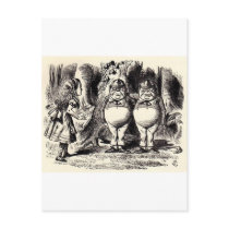 Alice in Wonderland: Twiddle Dee and Twiddle Dum Postcards