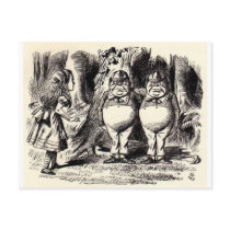 Alice in Wonderland: Twiddle Dee and Twiddle Dum Post Cards