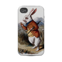 Alice in Wonderland White Rabbit iPhone 4 Case