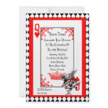 Alice In Wonderland White Rabbit Party Invitation