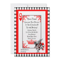 Alice In Wonderland White Rabbit Party Invitation