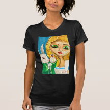 ALICE IN WONDERLAND WHITE RABBIT TSHIRT