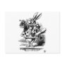 Alice in Wonderland White Rabbit with Trumpet Post Card