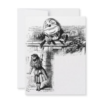Alice in Wondlerand, Humpty Dumpty with Alice Invite