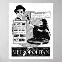 Alice Lake 1920 vintage movie ad poster
