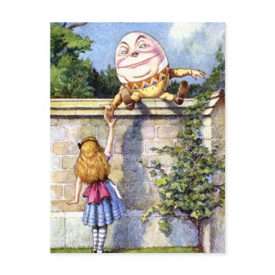 ALICE MEETS HUMPTY DUMPTY by cowboylove