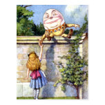 ALICE MEETS HUMPTY DUMPTY POSTCARD