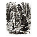 Alice Meets Red Queen Postcard