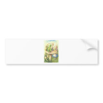 Alice Meets the Caterpillar Bumper Sticker